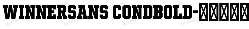 WinnerSans CondBold字体转换